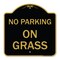 Signmission Designer Series Sign-On Grass, Black & Gold Aluminum Architectural Sign, 18" x 18", BG-1818-23526 A-DES-BG-1818-23526 - alternate 1